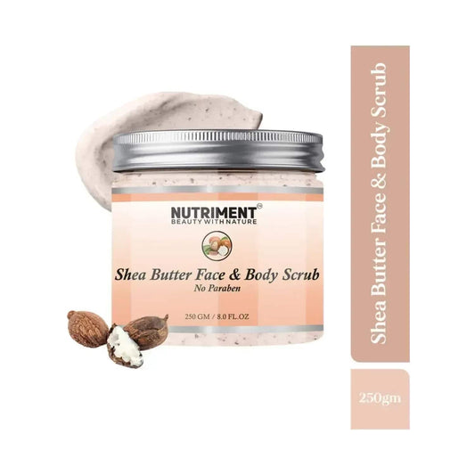 Nutriment Shea Butter Face And Body Scrub - (250g)