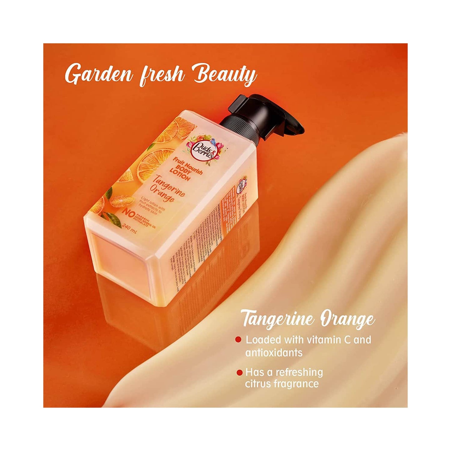 Buds & Berries Tangerine Orange Body Lotion (240ml)