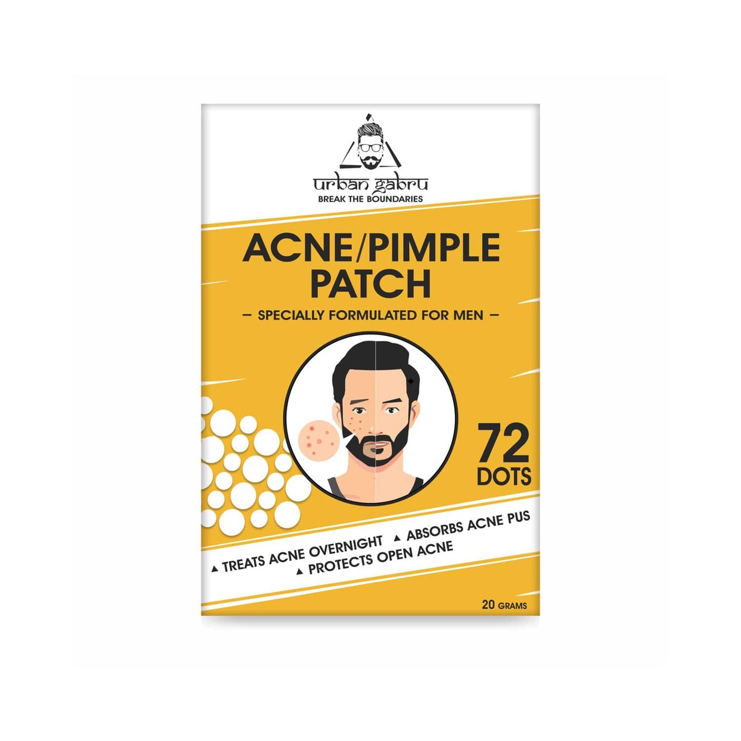 Urban Gabru Mens Acne Pimple Patch (72Pcs)