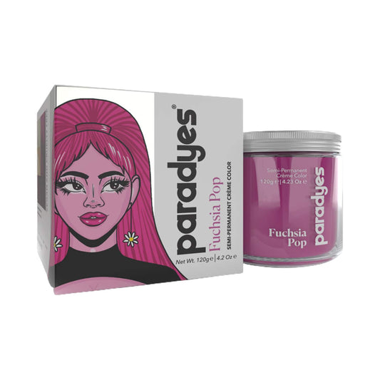 Paradyes Semi-Permanent Classic Hair Color Jar - Fuchsia Pop (120g)