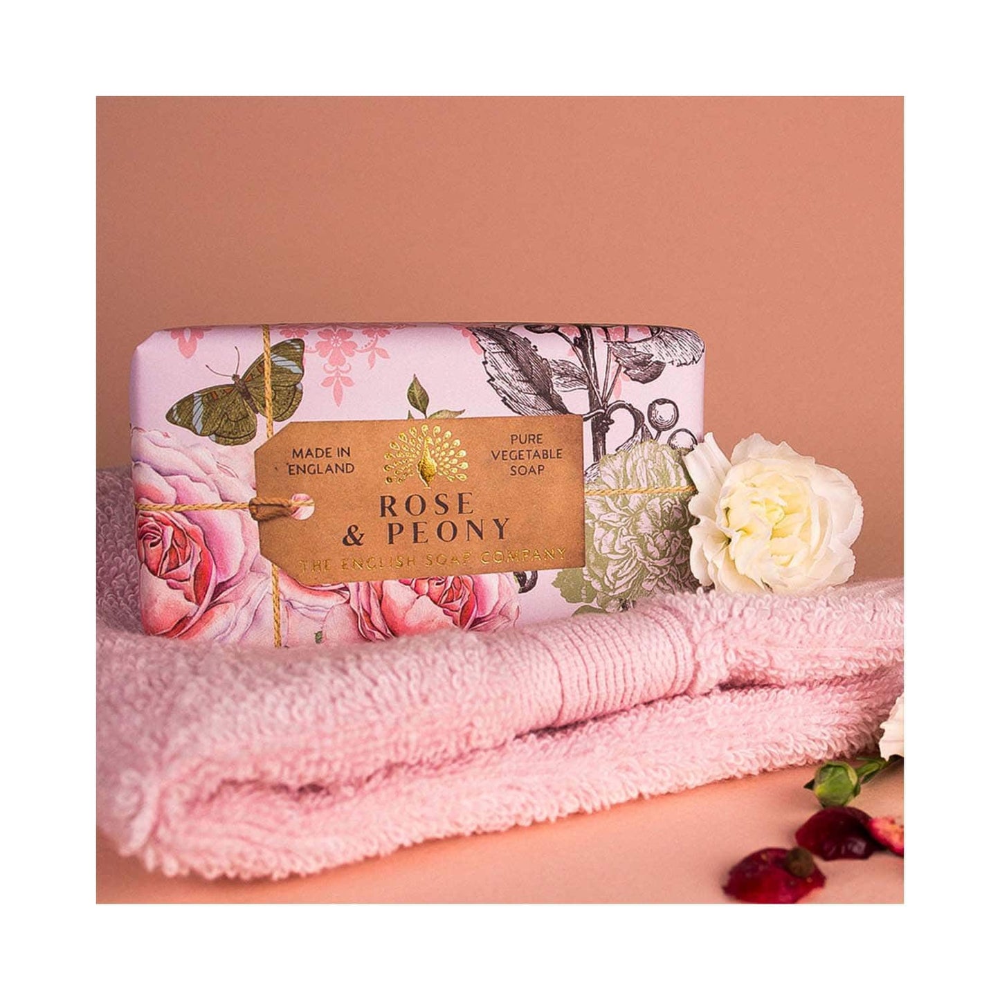 The English Soap Company Anniversary Rose & Peony Soap (190g)