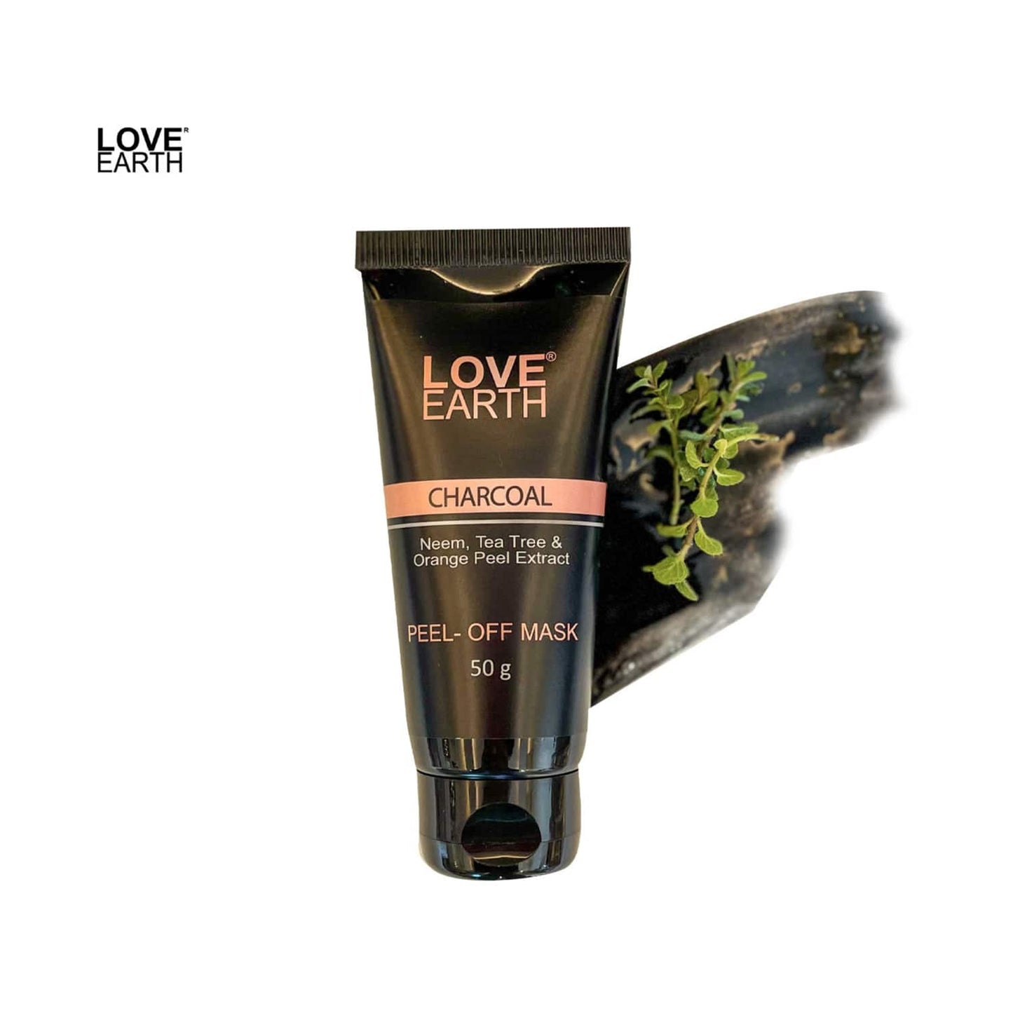 Love Earth Charcoal Peel Off Mask With Activated Charcoal & Neem Extracts For Pimples (50g)