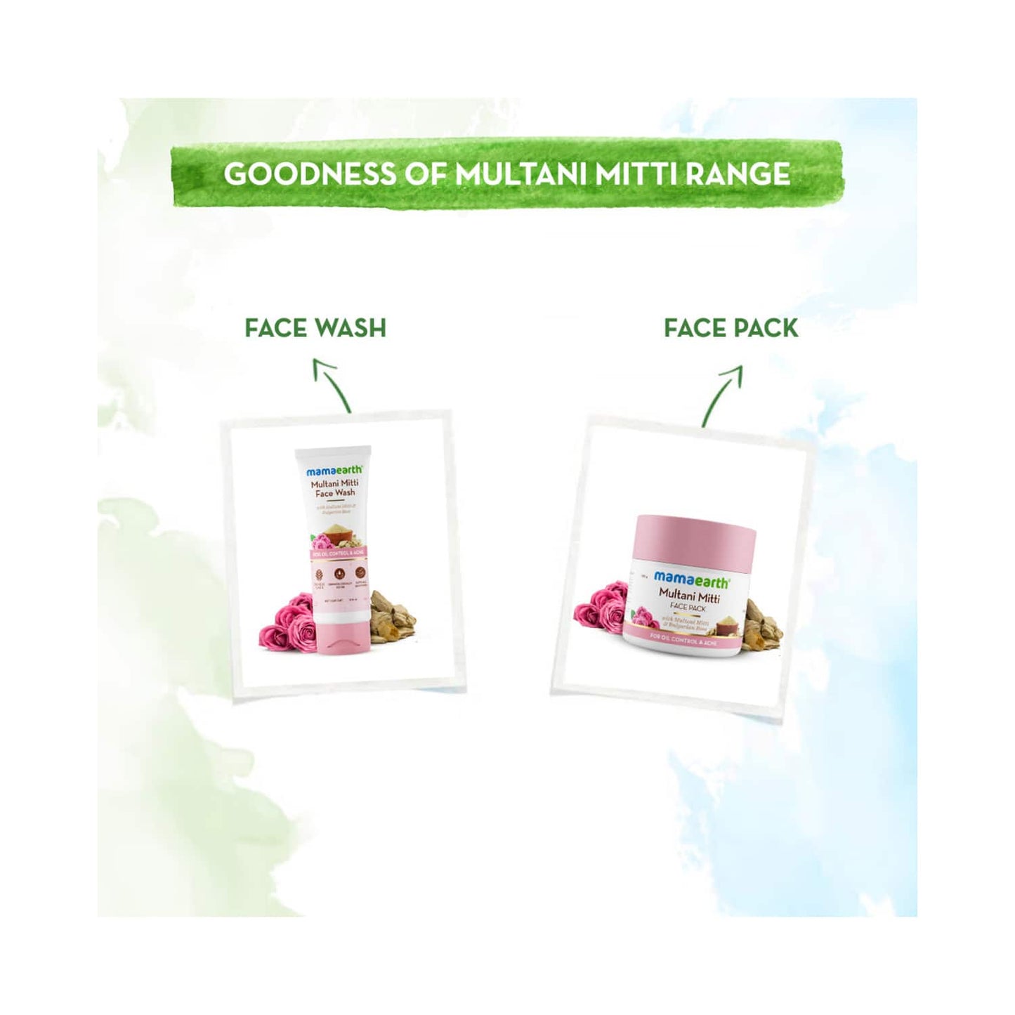 Mamaearth Multani Mitti Face Wash With Bulgarian Rose (100ml)