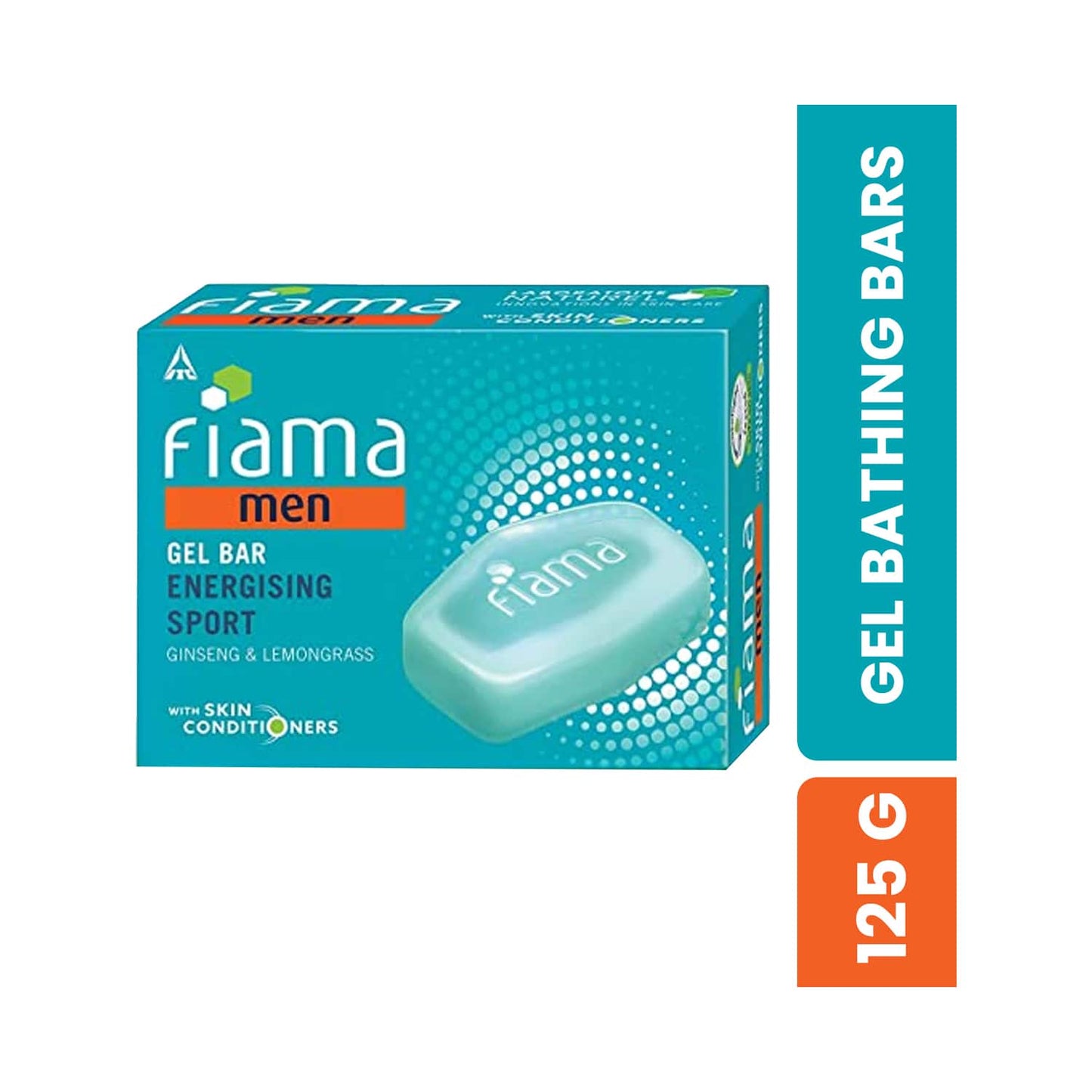 Fiama Men Energizing Sport Gel Bar With Skin Conditioners (125g)