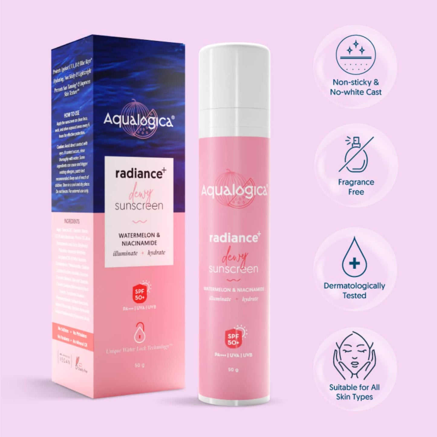 Aqualogica Radiance+ Dewy Sunscreen (50g)