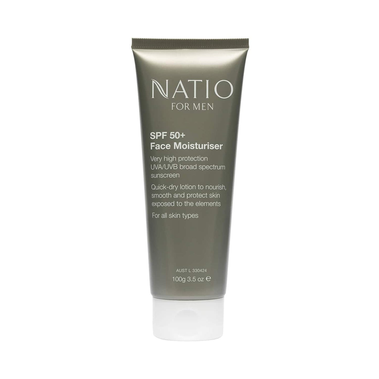 Natio For Men Face Moisturiser SPF 50 (100g)