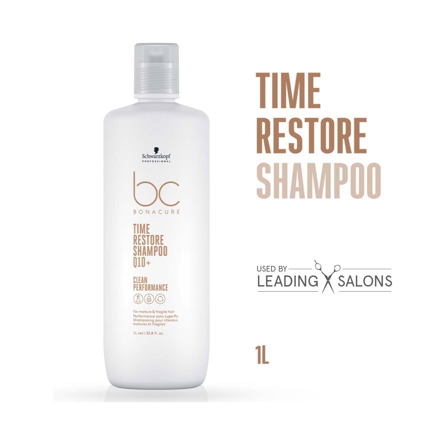 Schwarzkopf Professional Bonacure Time Restore Shampoo With Q10+ (1000ml)