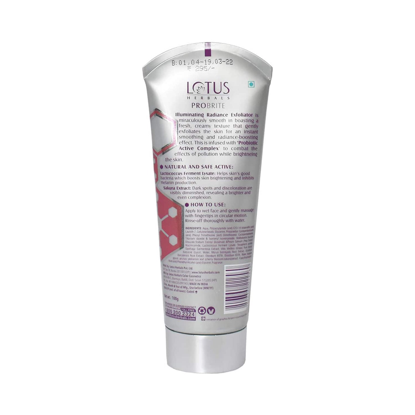 Lotus Herbals Probrite Illuminating Radiance Exfoliator (100g)