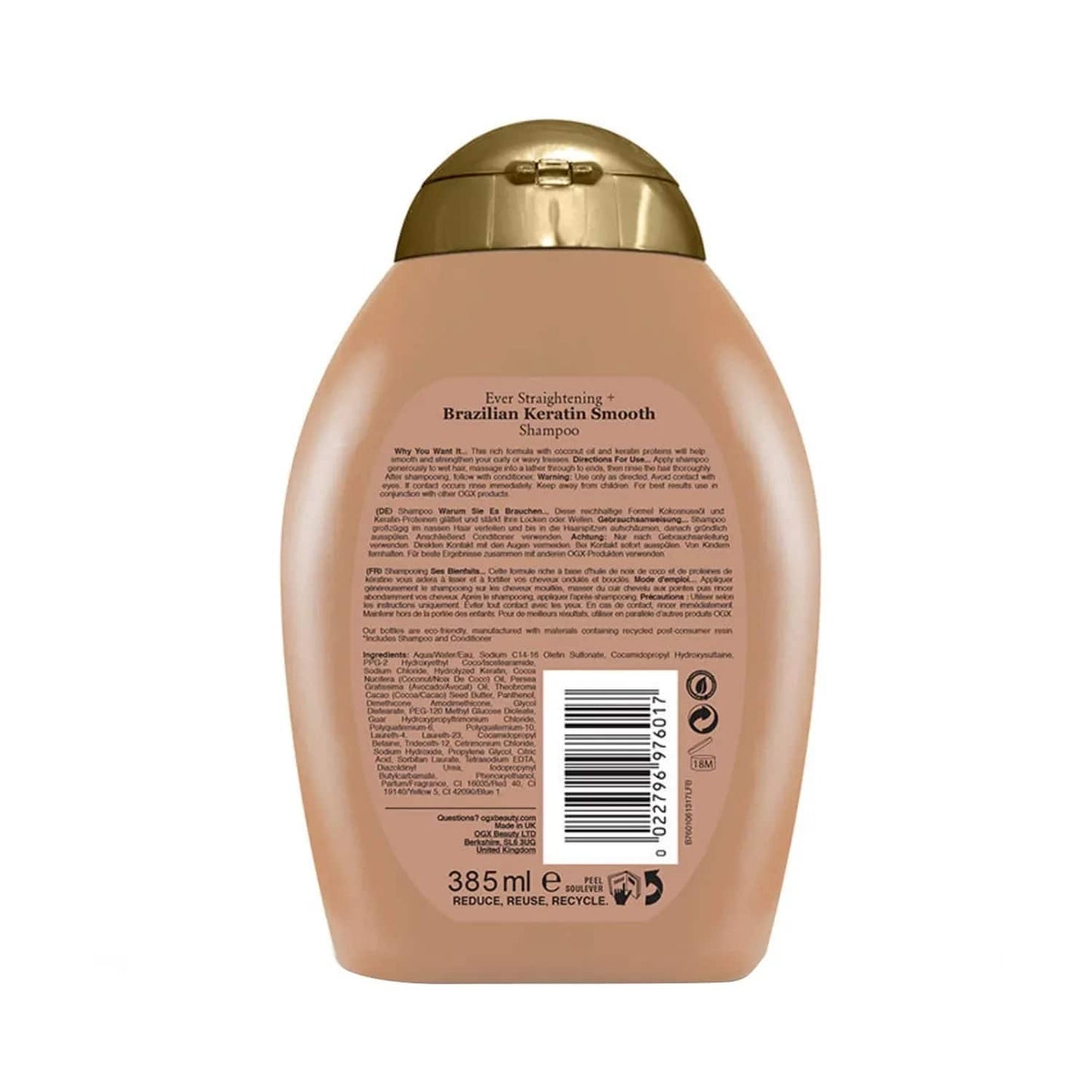 OGX Ever Straightening Brazilian Keratin Smooth Shampoo (385ml)