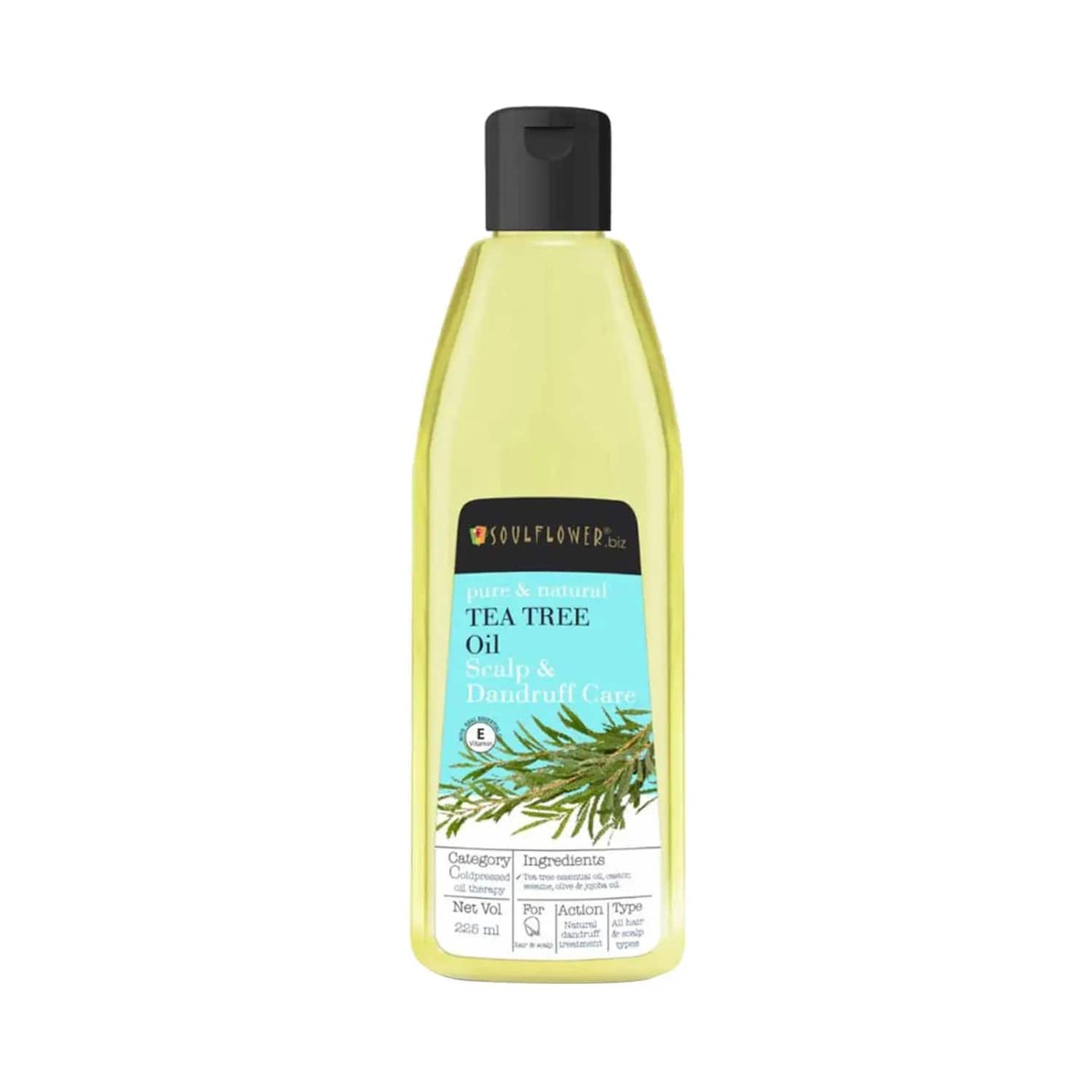 Soulflower Tea Tree Anti Dandruff Hair Oil - (225ml)