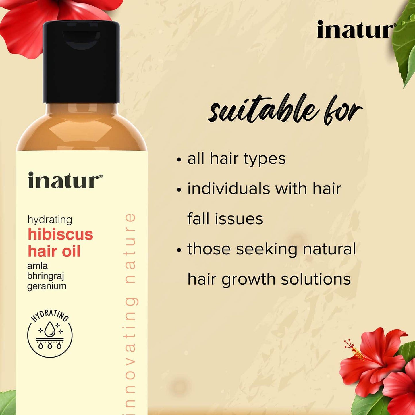 Inatur Hibiscus Re Growth Hair Oil (100ml)