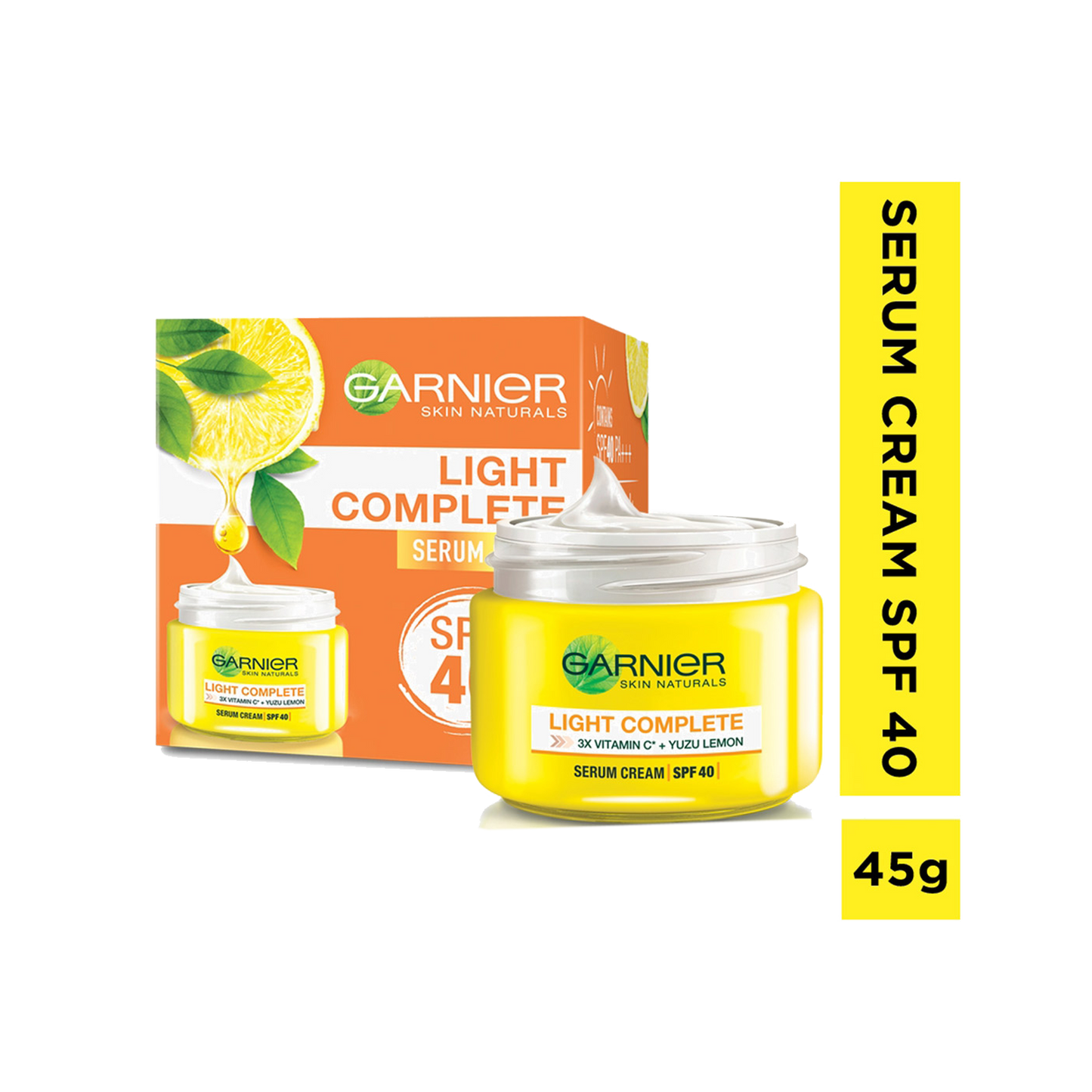 Garnier Bright Complete Serum Cream with Light Complete Body Lotion (45g)