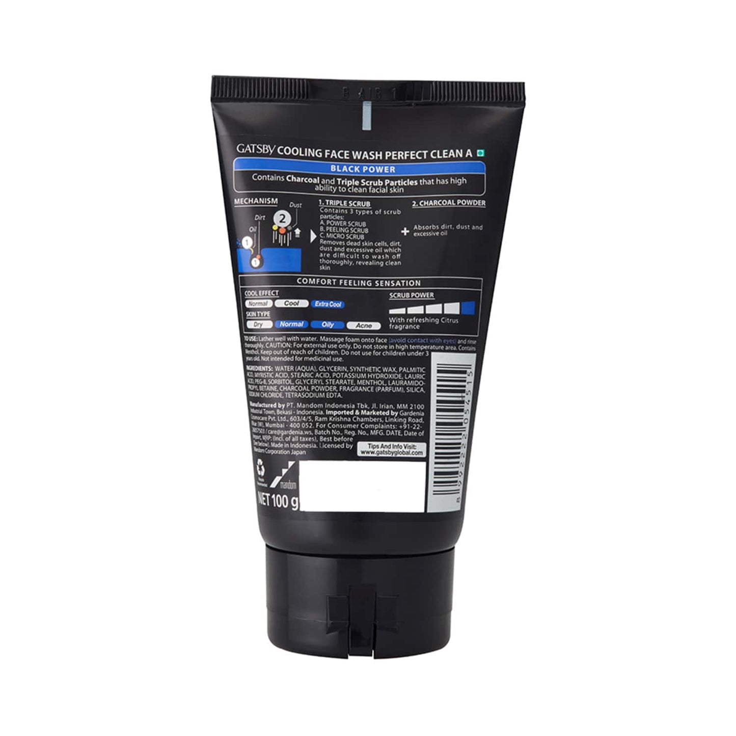 Gatsby Cooling Perfect Clean Face Wash (100g)