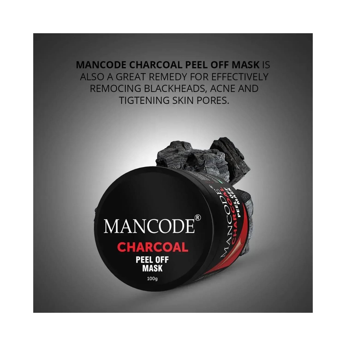 Mancode Charcoal Peel Off Mask - (100g)