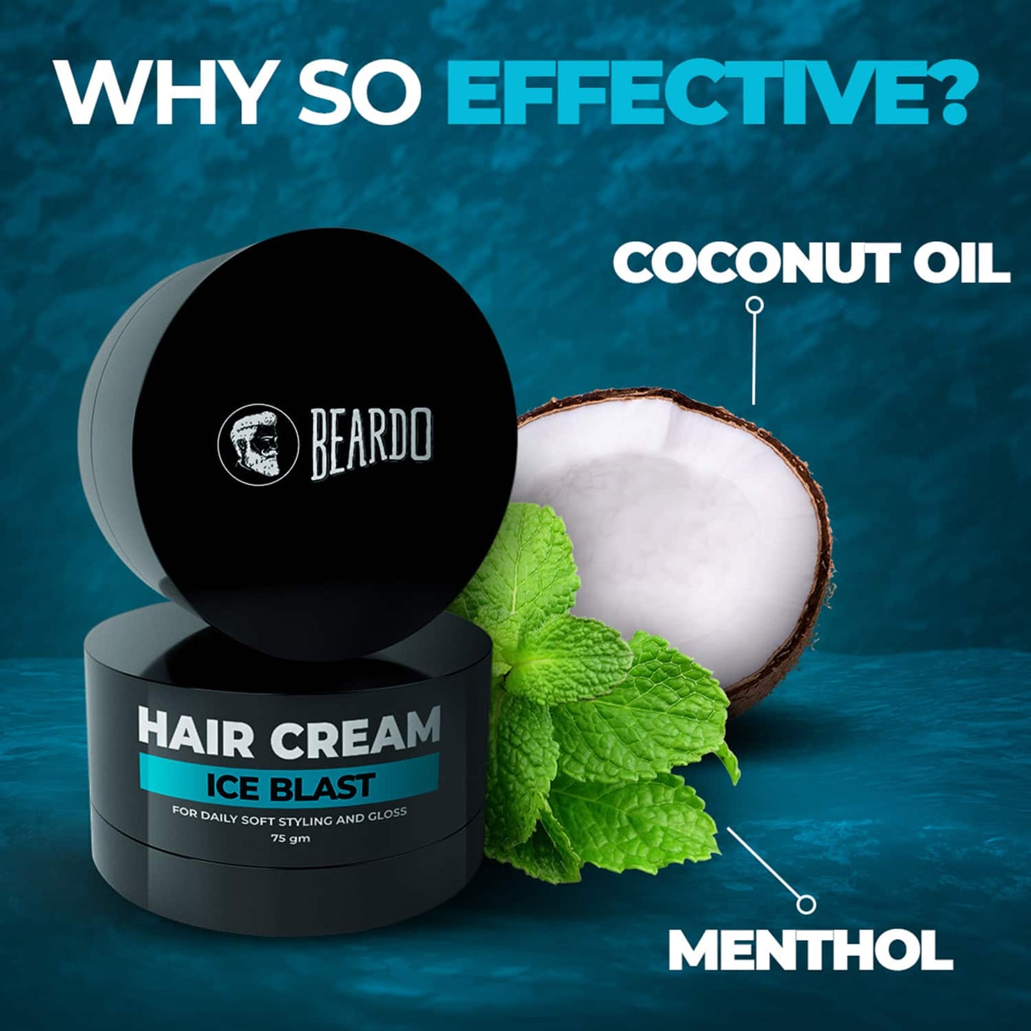 Beardo Ice Blast Hair Cream (75g)