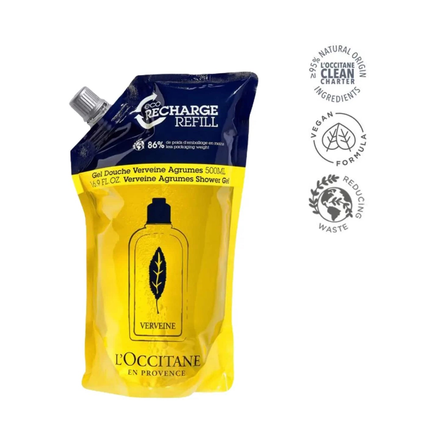 L'occitane Citrus Verbena Shower Gel Eco-Refill - (500ml)