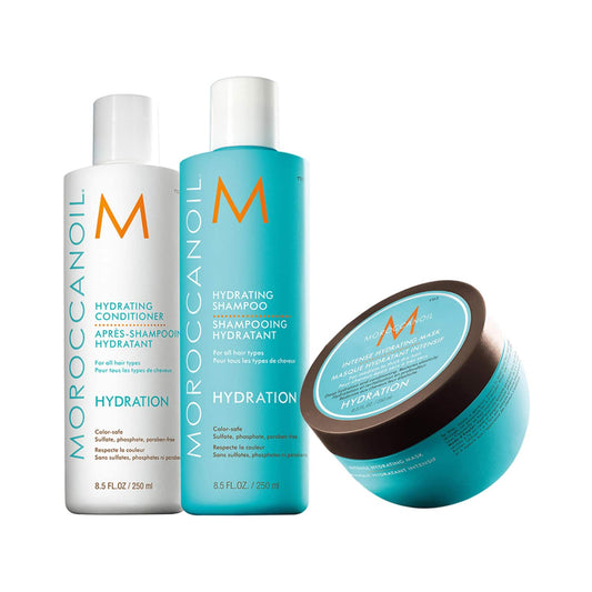 Moroccanoil Hydrating Shampoo, Conditioner & Intense Hydrating Mask - Hydrating Combo