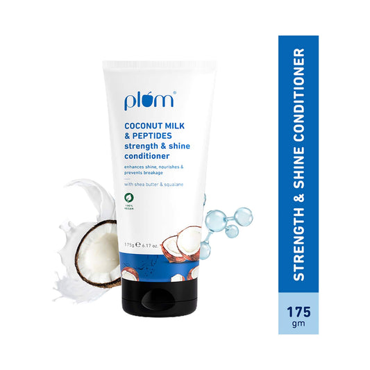 Plum Coconut Milk & Peptides Strength & Shine Conditioner (175g)