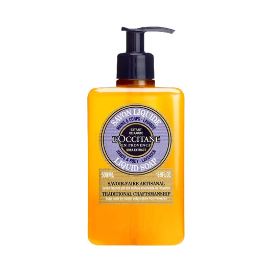 L'occitane Shea Hands & Body Lavender Liquid Soap - (500ml)