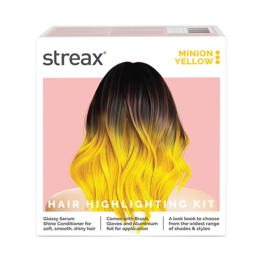 Streax Ultralights Hair Color Highlight Kit - Minion Yellow (180 g)