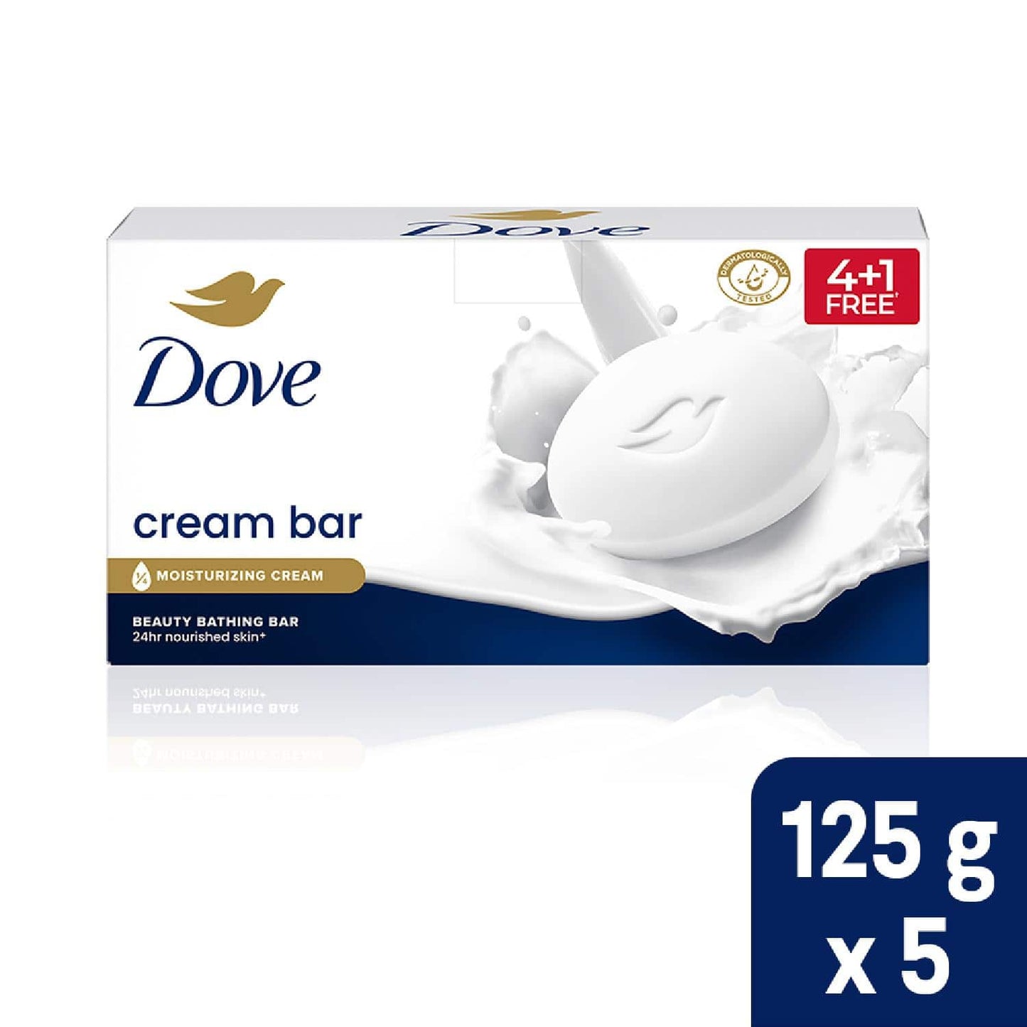 Dove Cream Beauty Bar Combo - Buy 4 Get 1 Free (5Pcs)