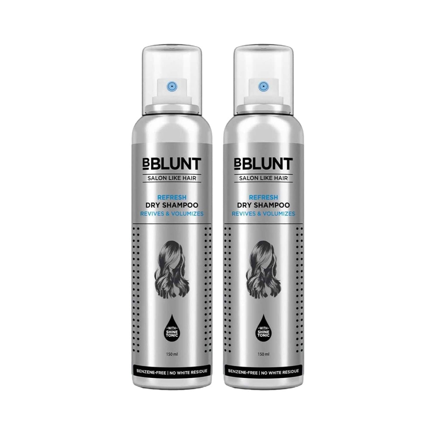 BBlunt Refresh Dry Shampoo Pack of 2 - (150 ml X 2)