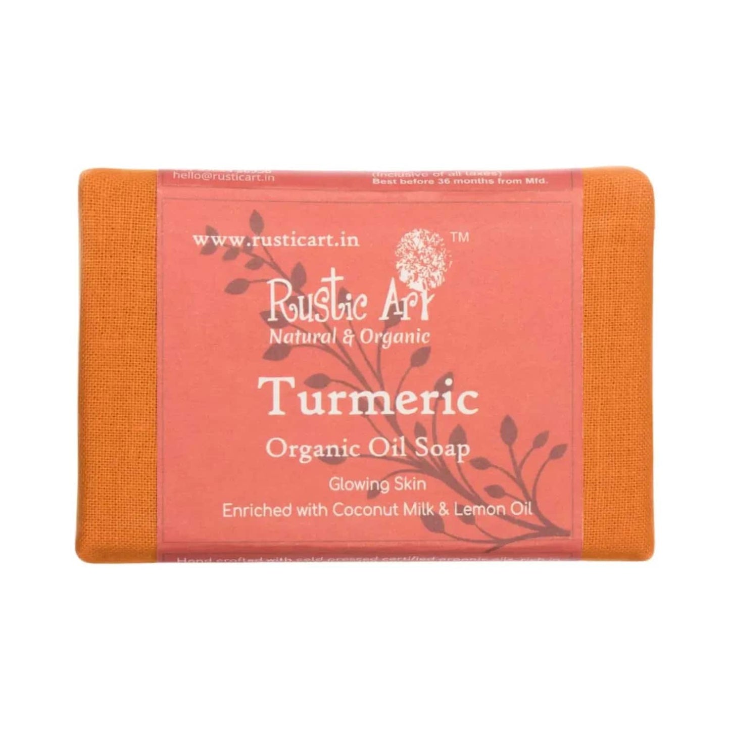 Rustic Art Organic Turmeric Soap (100g)