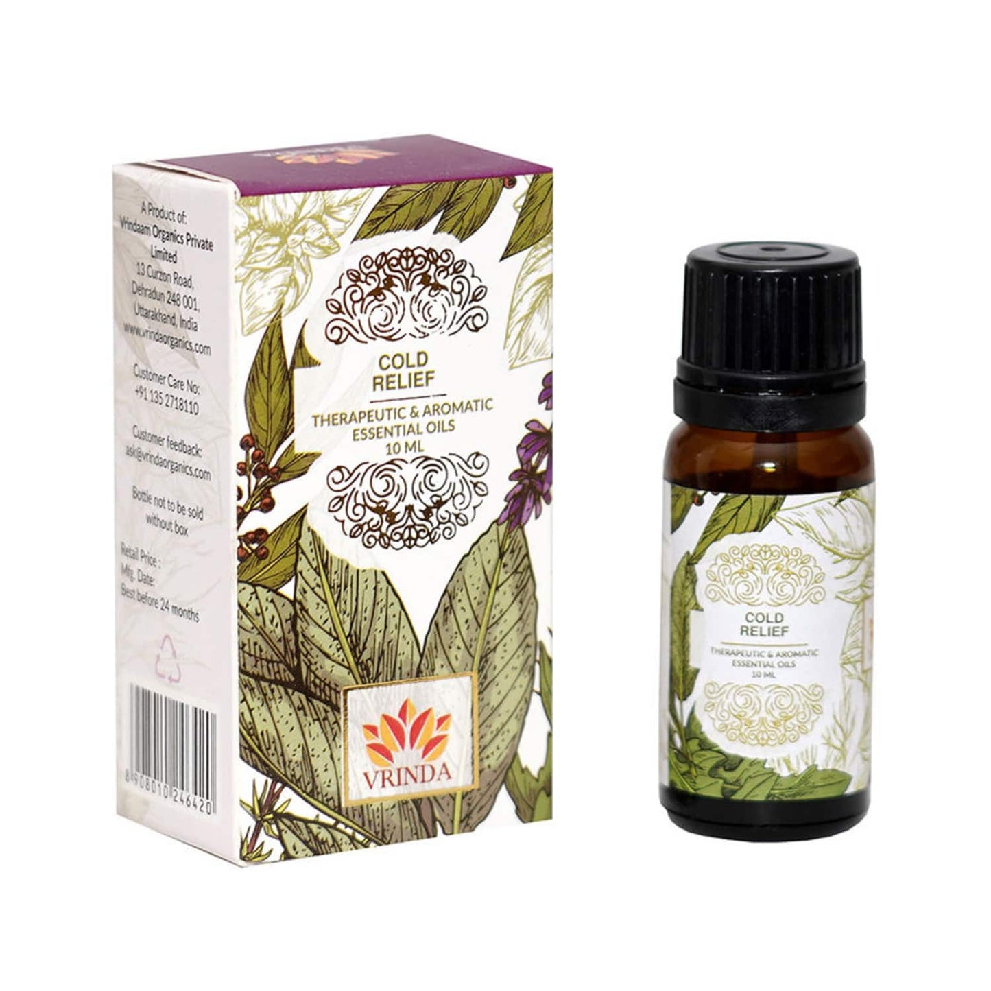 Vrindaam Cold Relief Essential Oil (10ml)