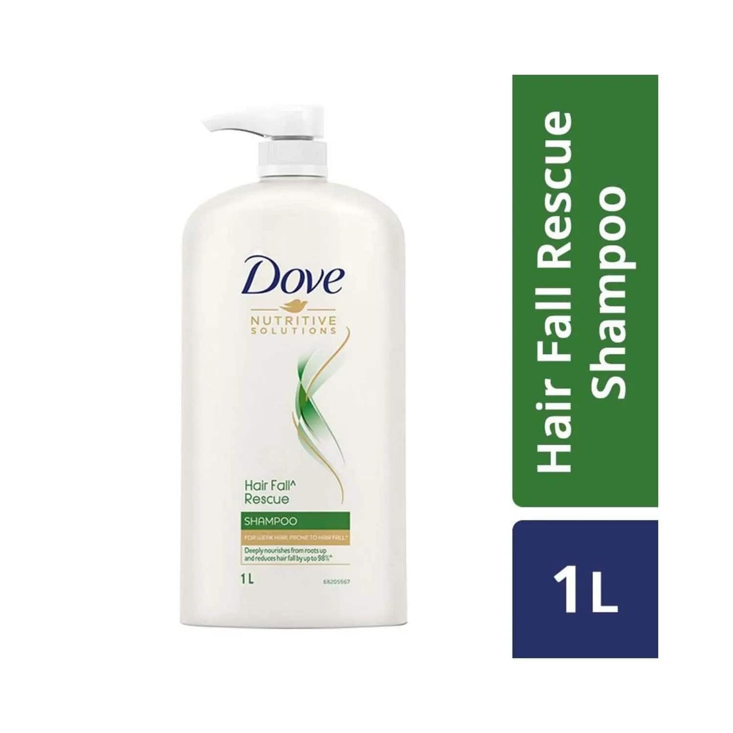 Dove Hair Fall Rescue Shampoo (1000 ml) + Intense Repair Conditioner (175 ml) Combo