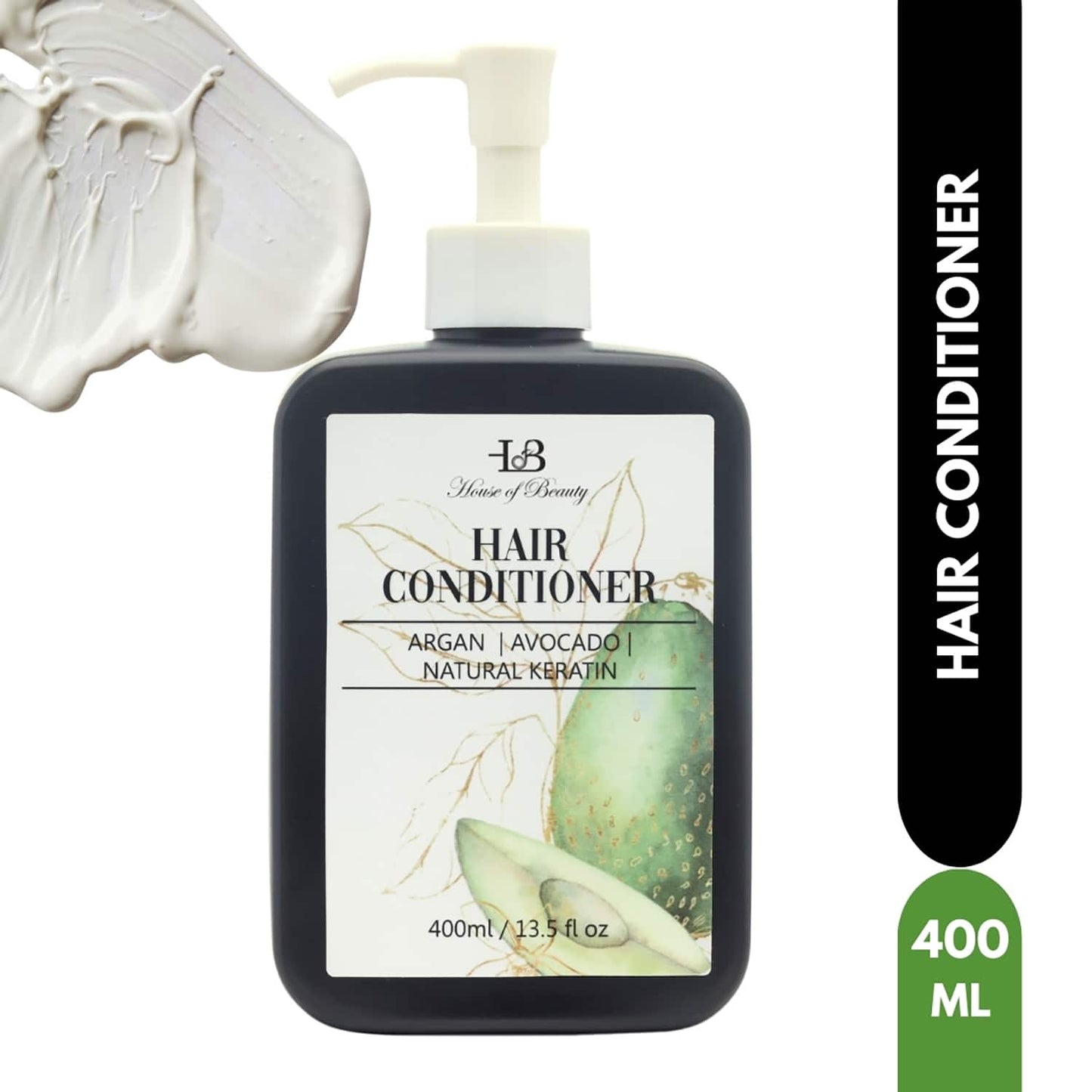 House of Beauty Hair Conditioner For Frizzy Hair Gives Moisture & Shine W/T Argan Oil (400 ml)