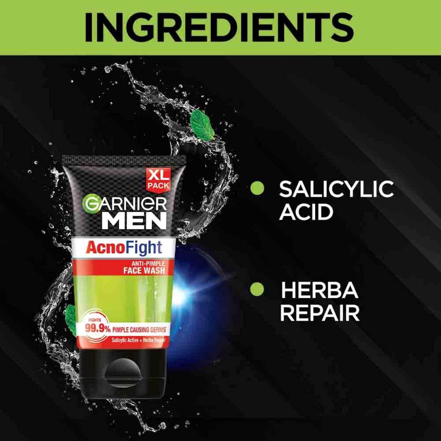 Garnier Men Acno Fight Facewash - (2 Pcs)