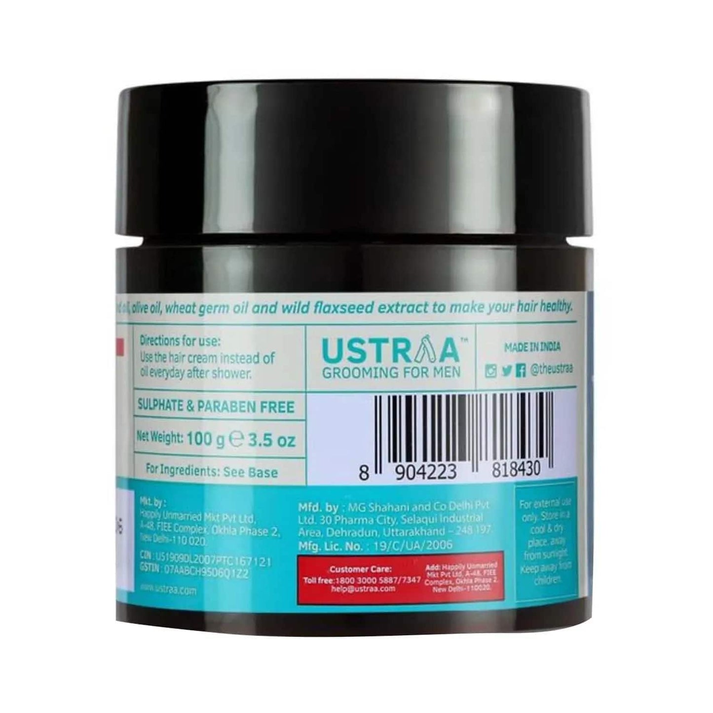 Ustraa Daily Use Hair & Scalp Nourishment Cream - (100g)