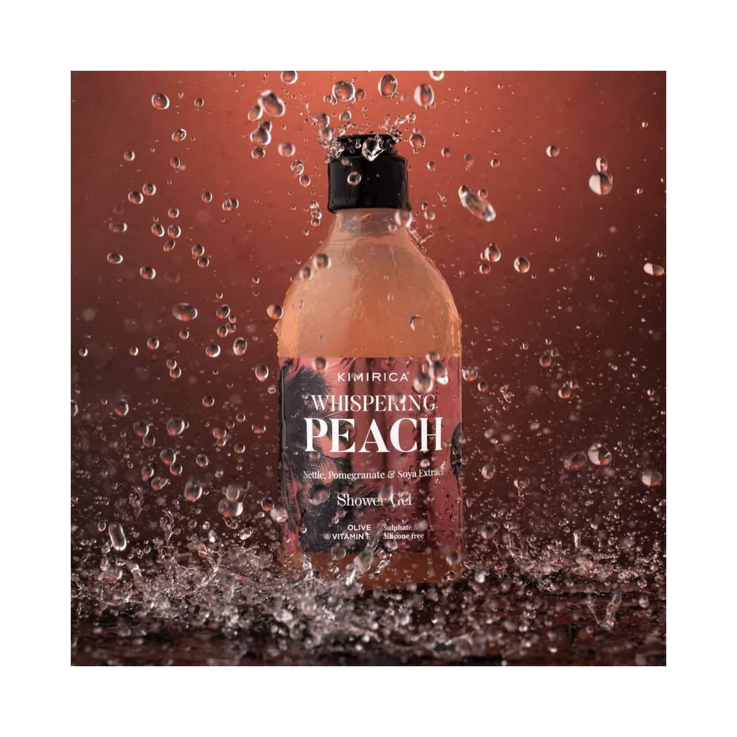 Kimirica Whispering Peach Shower Gel with Pomegranate & Soya Extract For All Skin Type (300 ml)