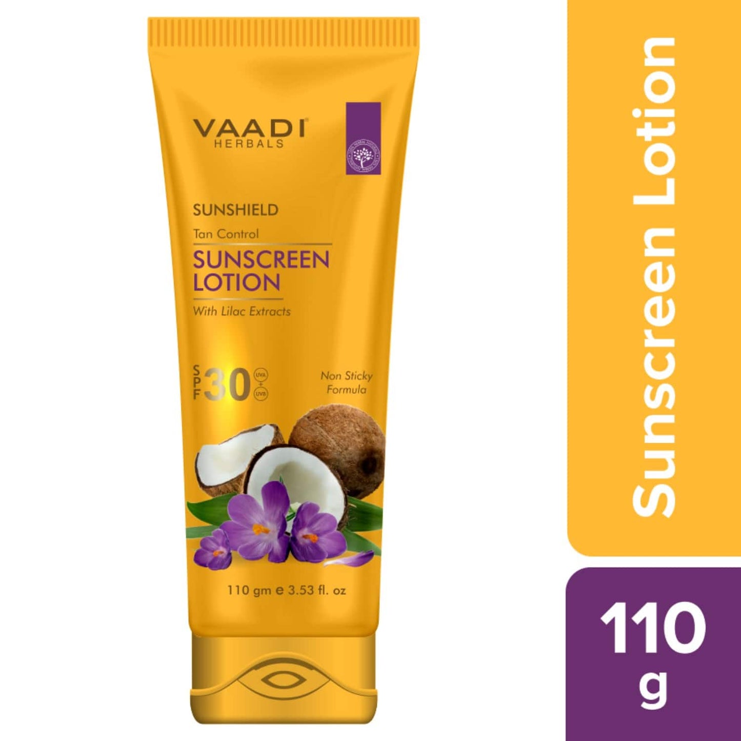 Vaadi Herbals Sunscreen Lotion SPF 30 With Lilac Extract (110g)