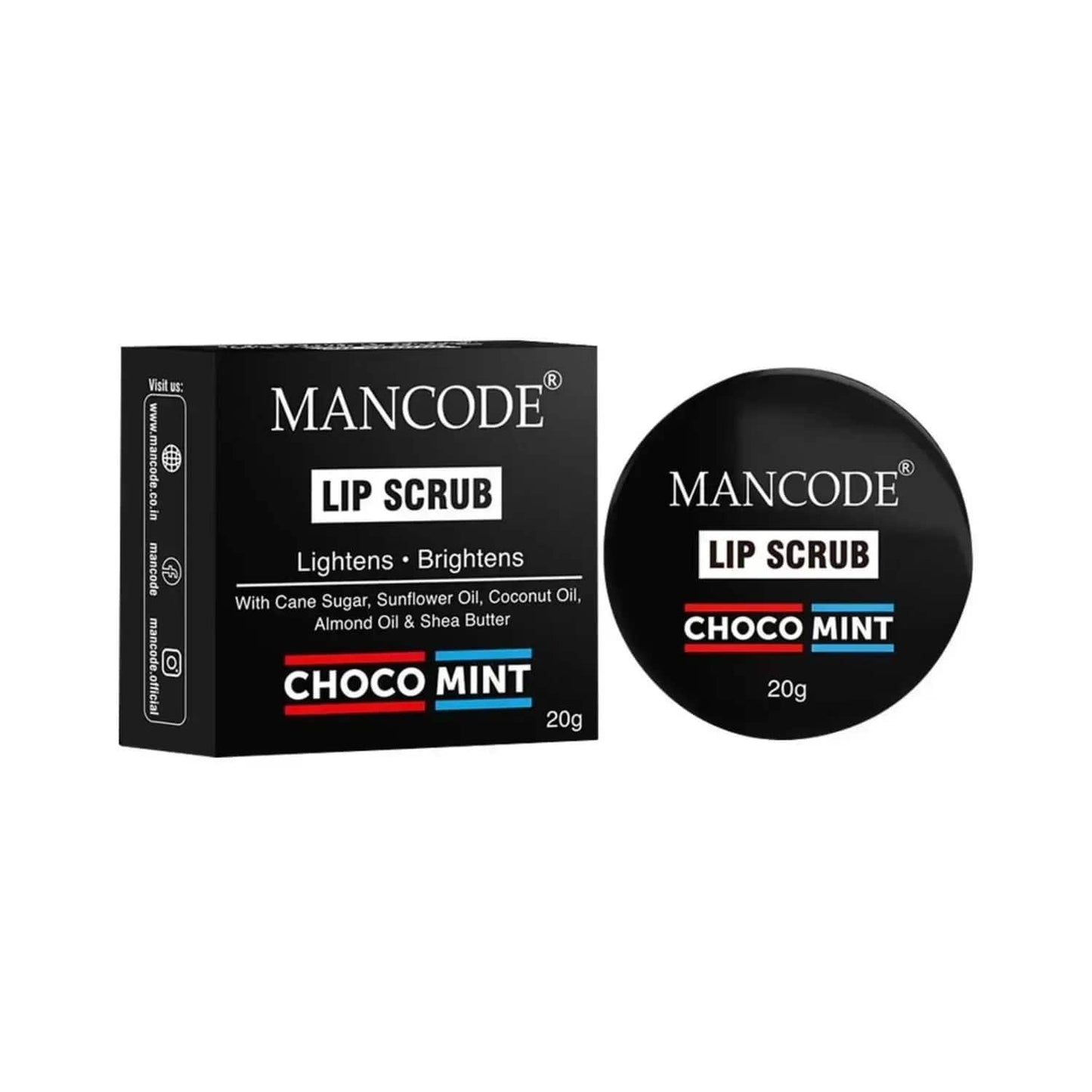 Mancode Choco Mint Lip Scrub - (20g)