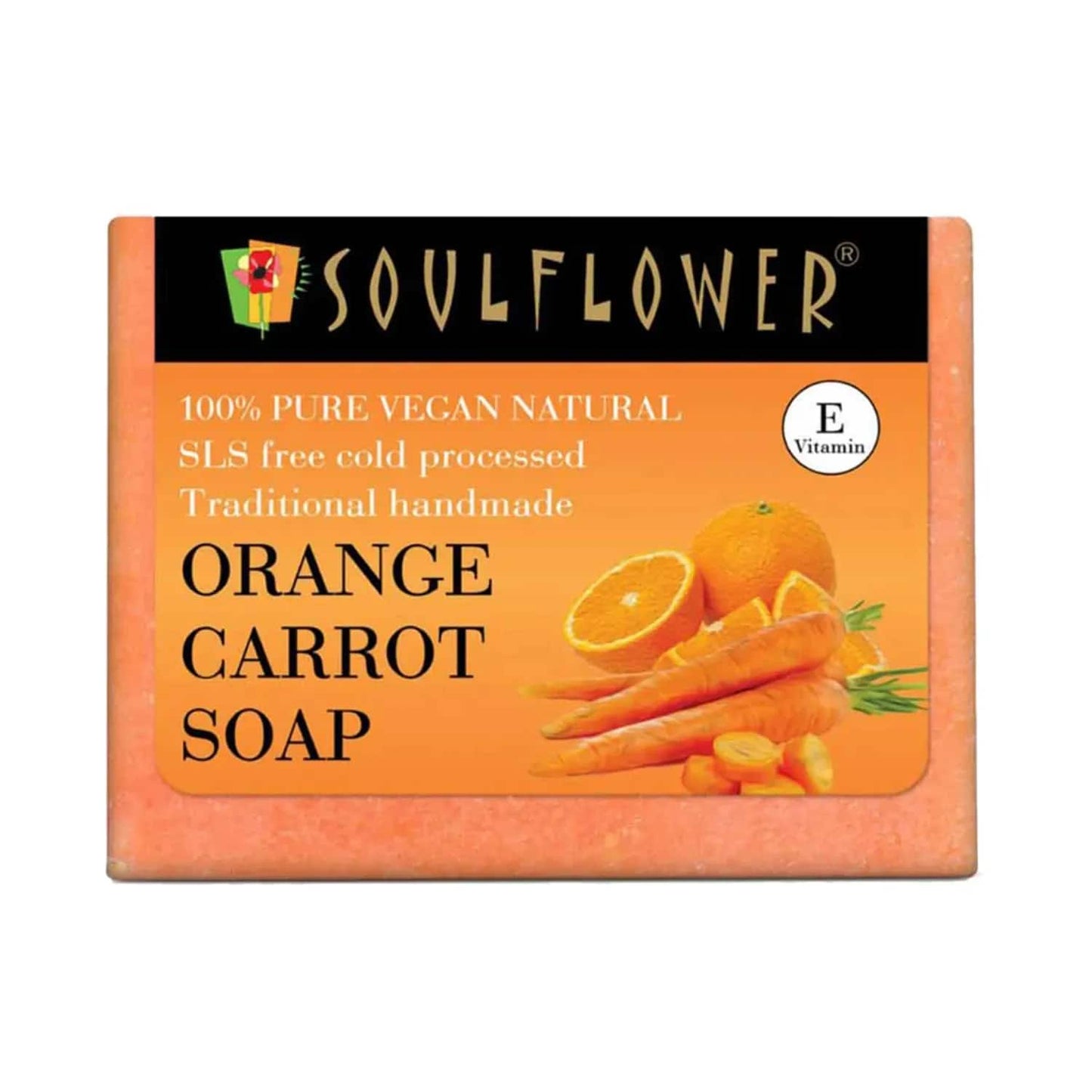 Soulflower Orange Carrot Soap - (150g)