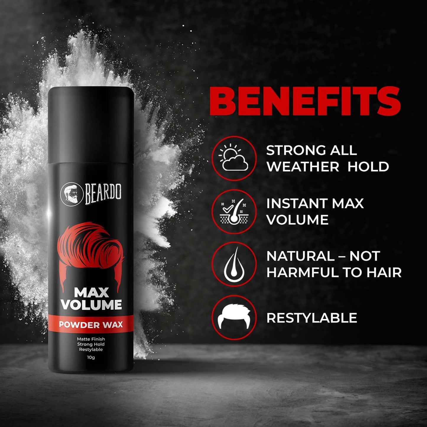 Beardo Max Volume Powder Wax (10g)