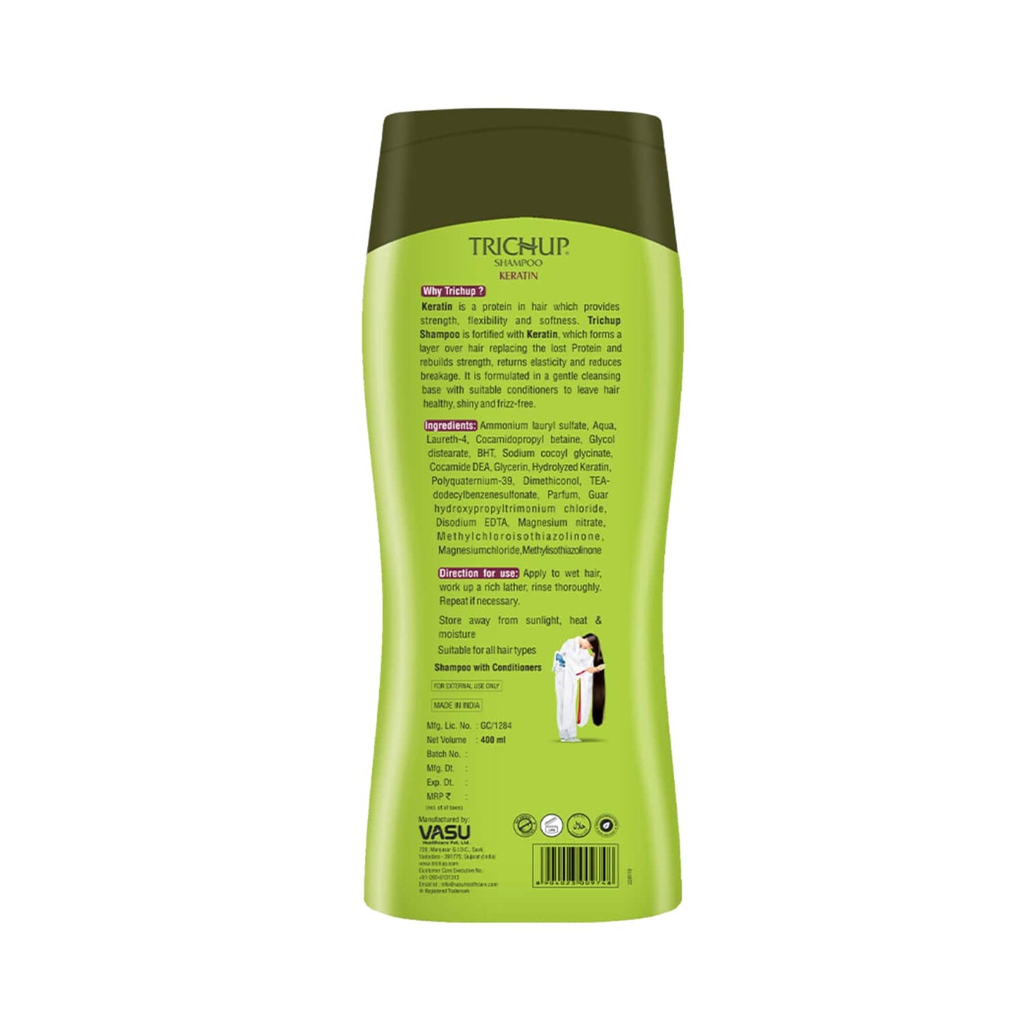 Trichup Keratin Hair Shampoo (400ml)