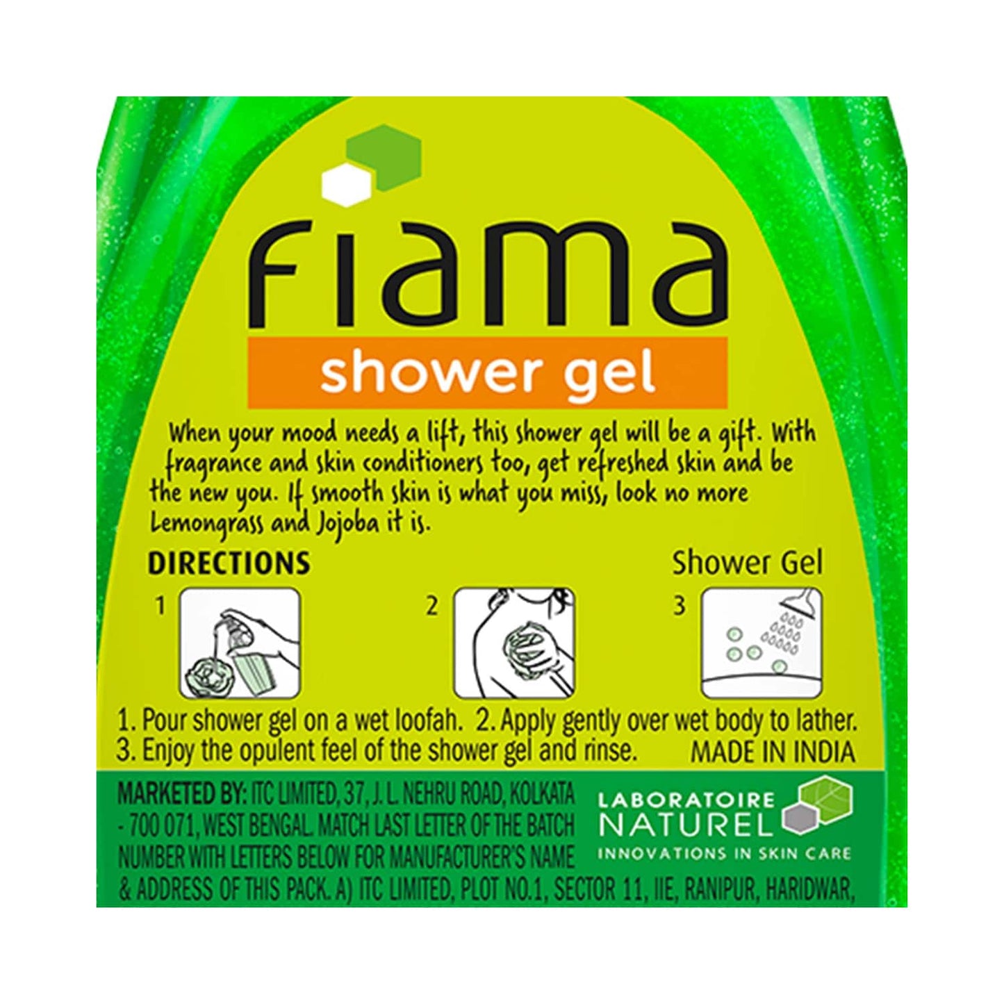 Fiama Lemongrass & Jojoba Shower Gel With Skin Conditioners (500ml)