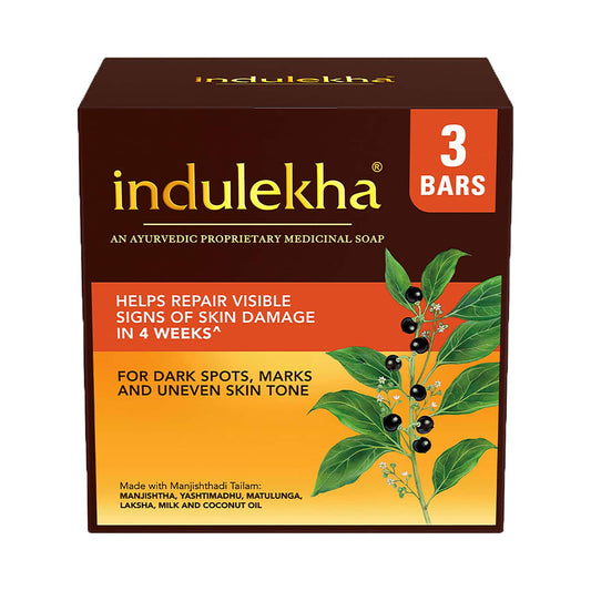 Indulekha Ayurvedic Proprietary Medicine Soap Bar Pack (3Pcs)