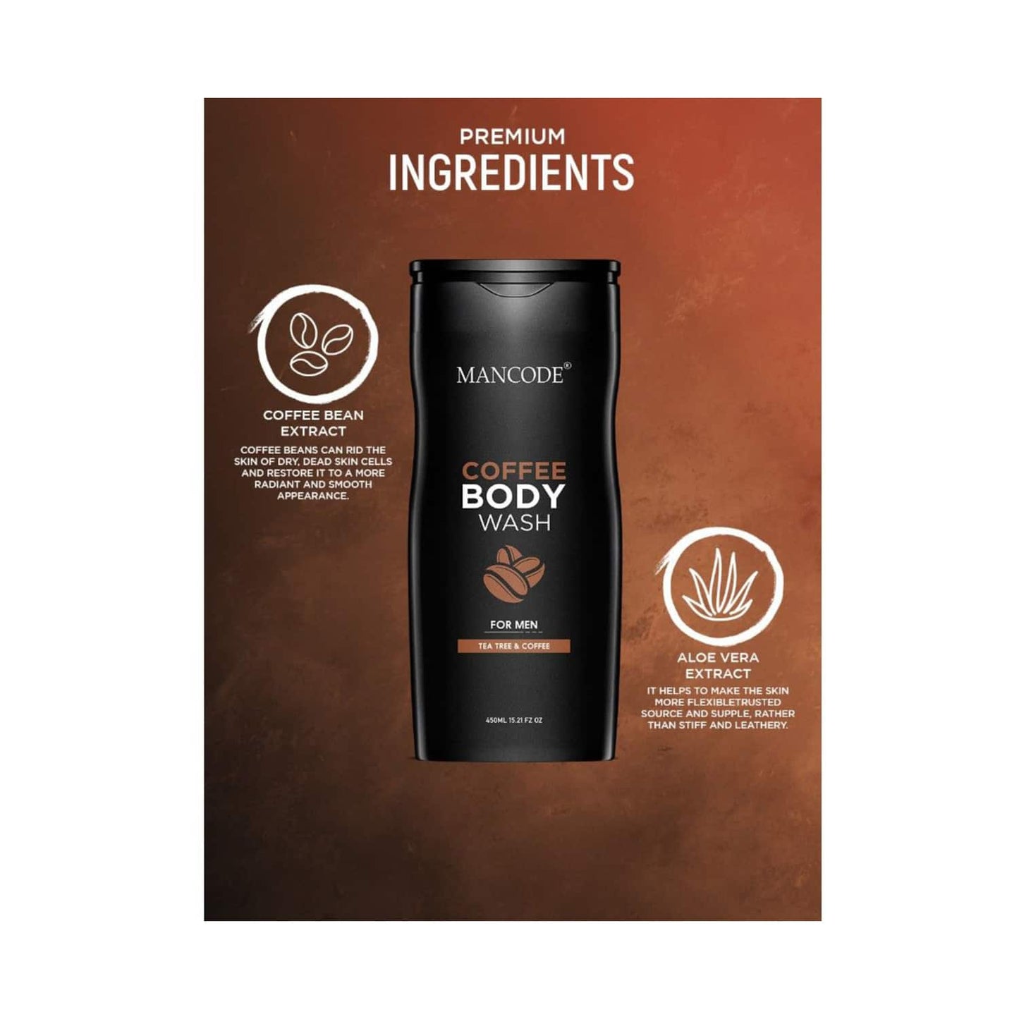 Mancode Coffee Body Wash (450ml)