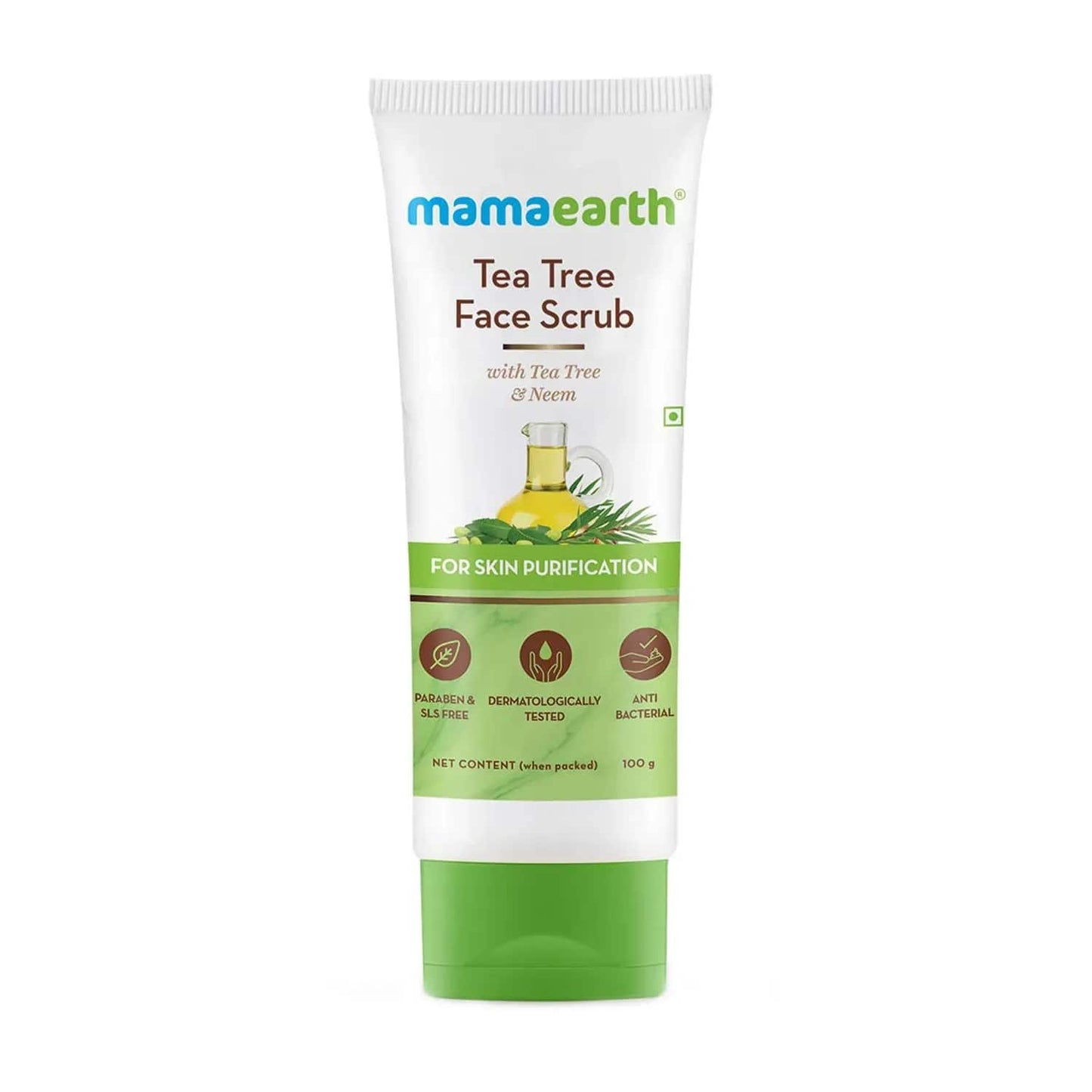 Mamaearth Tea Tree Face Scrub (100ml)