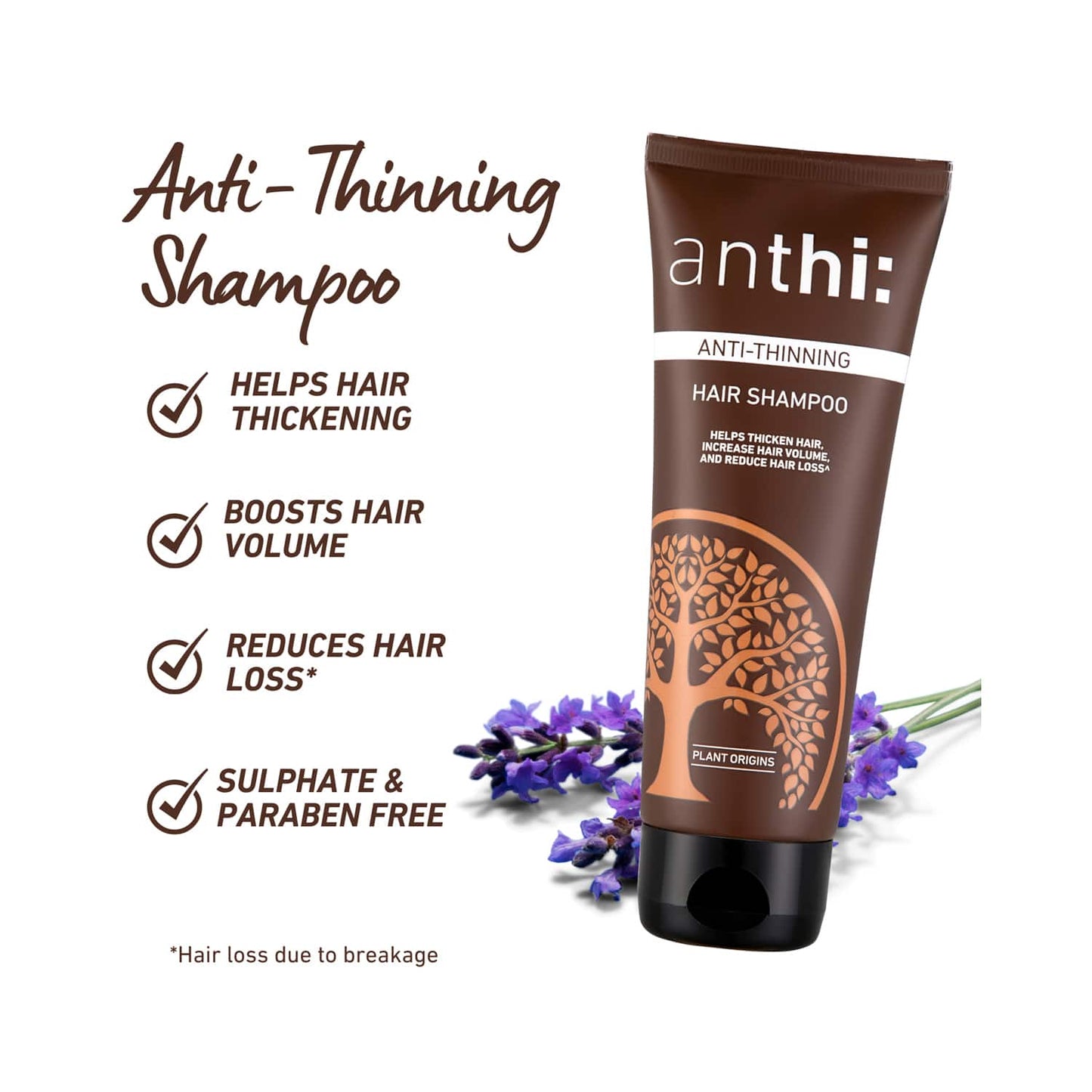 Anthi Anti-Thinning Hair Shampoo (100ml)