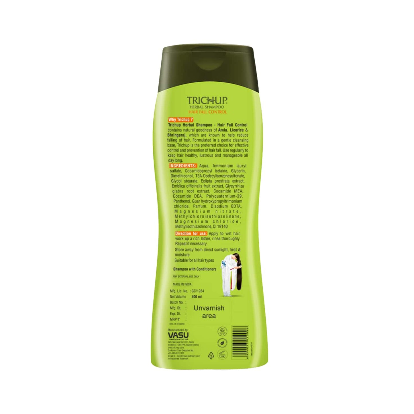 Trichup Hair Fall Control Natural Shampoo (400ml)