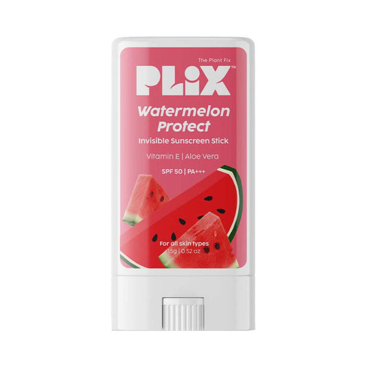 Plix The Plant Fix Watermelon Invisible Sunscreen Stick SPF 50 PA +++ (15g)