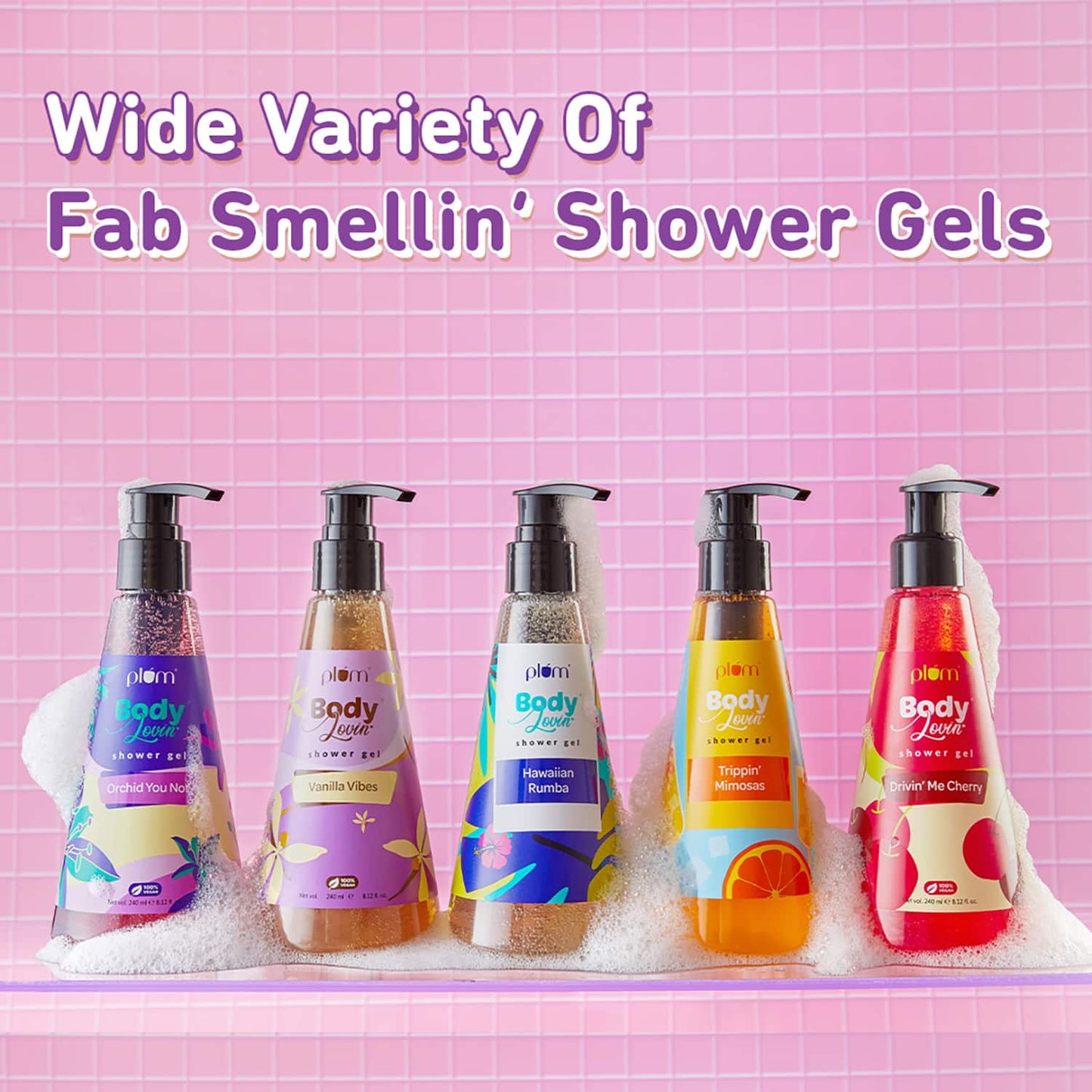 Plum BodyLovin' Vanilla Vibes Body Wash SLS-Free Creamy Body Wash Women Long Lasting Fragrance