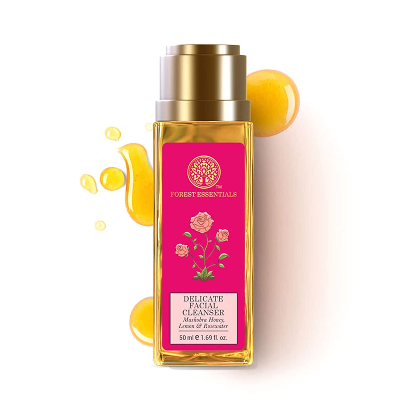 Forest Essentials Mashobra Honey Lemon & Rosewater Delicate Facial Cleanser (50ml)