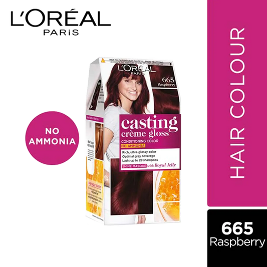 Casting Creme Gloss Hair Color, 665 Raspberry, 87.5g+72ml