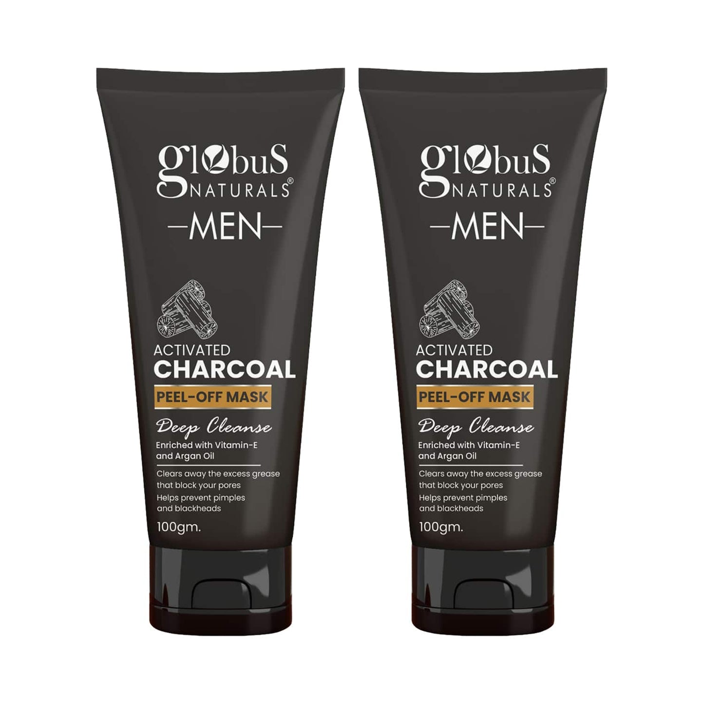 Globus Naturals Anti Pollution & Anti Acne Charcoal Peel Off Mask (2 Pcs)