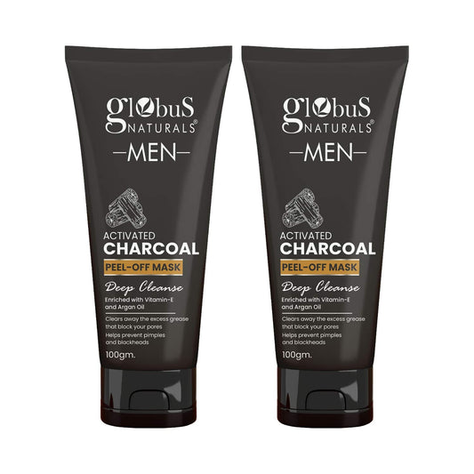 Globus Naturals Anti Pollution & Anti Acne Charcoal Peel Off Mask (2 Pcs)